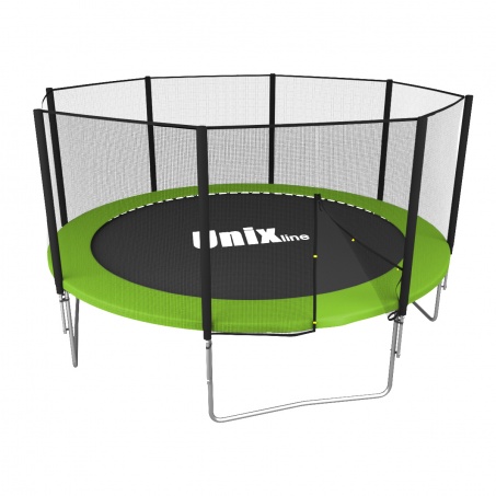 Батут с защитной сеткой Unix Line Simple 10Ft / 305 см (Green) outside