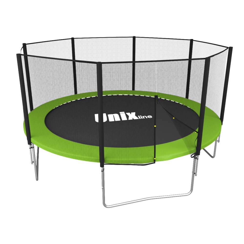 Батут с защитной сеткой Unix Line Simple 10Ft / 305 см (Green) outside