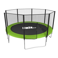 Батут с защитной сеткой Unix Line Simple 12Ft  / 366  см (Green) outside в Нижнем Новгороде по цене 31890 ₽