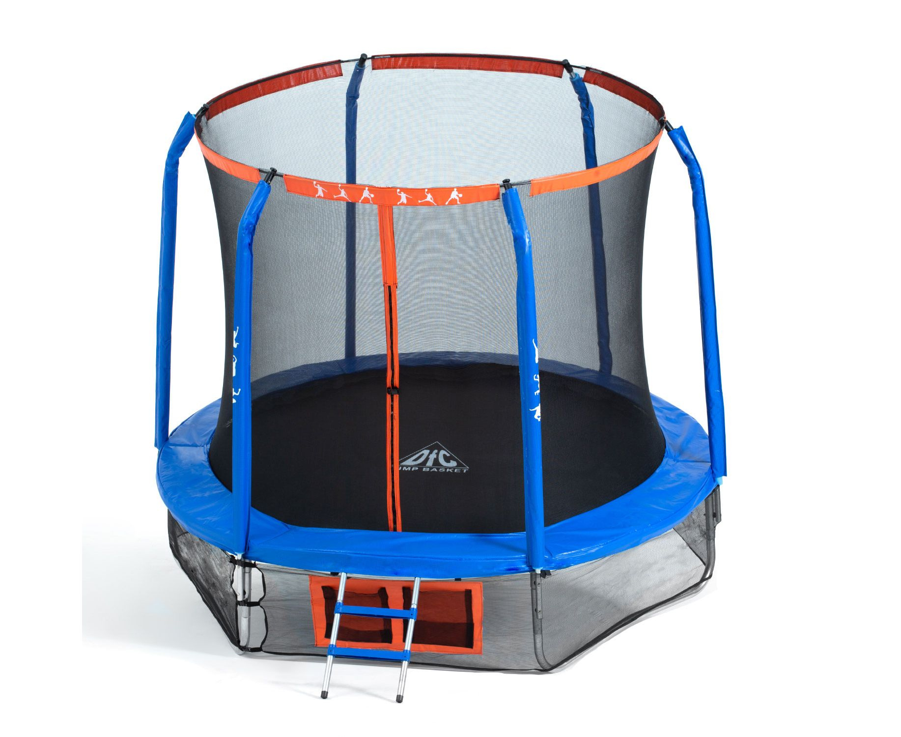 Батут с защитной сеткой DFC Jump Basket 8Ft