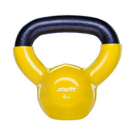 Гиря StarFit виниловая 4 кг. желтая