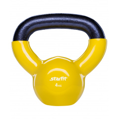 StarFit виниловая 4 кг. желтая из каталога гирь в Нижнем Новгороде по цене 2856 ₽
