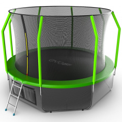 Батут с защитной сеткой Evo Jump Cosmo 12ft (Green) + Lower net в Нижнем Новгороде по цене 35990 ₽