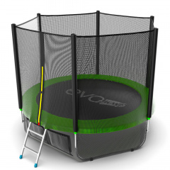 Evo Jump External 8ft (Green) + Lower net из каталога батутов с защитной сеткой в Нижнем Новгороде по цене 18870 ₽