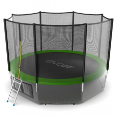 Батут с защитной сеткой Evo Jump External 12ft (Green) + Lower net в Нижнем Новгороде по цене 31190 ₽