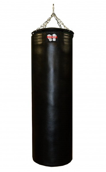 Рокки натуральная кожа 150х45 см черный из каталога товаров для бокса и единоборств в Нижнем Новгороде по цене 41120 ₽