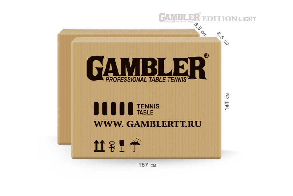 Теннисный стол для помещения Gambler Edition Light blue