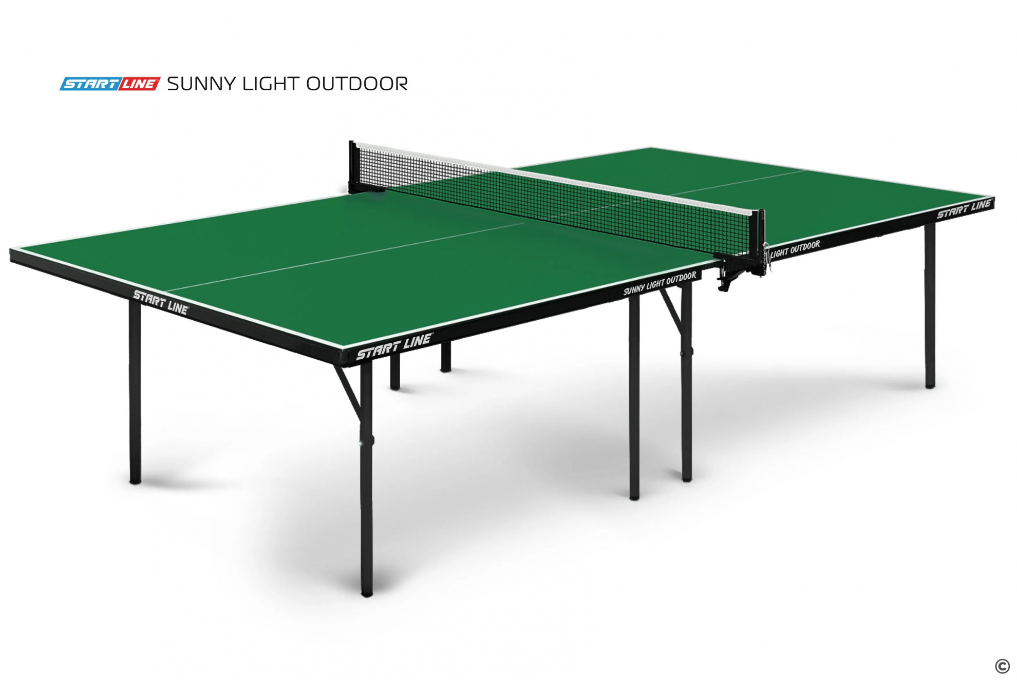 Start Line Sunny Light Outdoor Зелёный из каталога теннисных столов в Нижнем Новгороде по цене 26590 ₽