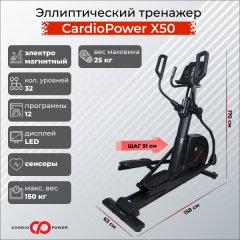 Эллиптический тренажер CardioPower X50 в Нижнем Новгороде по цене 104900 ₽