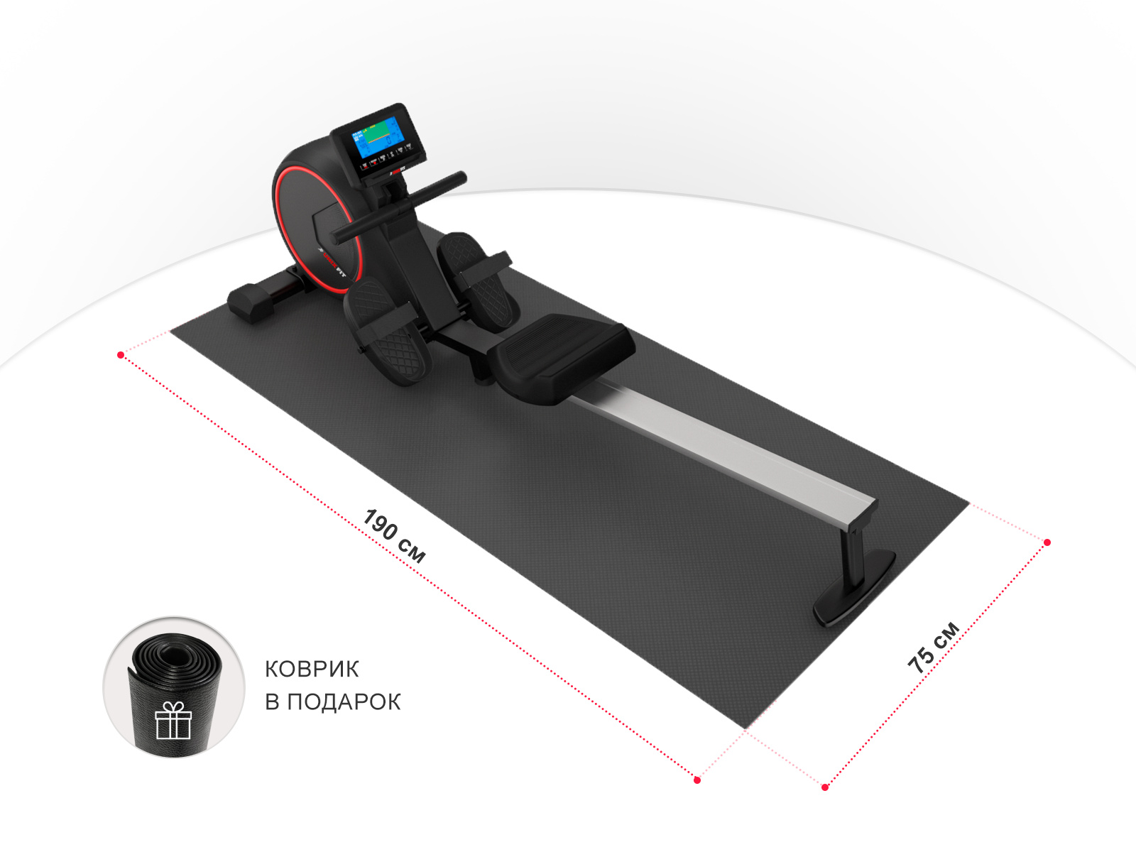 Гребной тренажер UnixFit Fit Techno Rower 410E