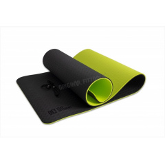 Original FitTools 10 мм двухслойный TPE FT-YGM10-TPE-BG из каталога ковриков для йоги и фитнеса в Нижнем Новгороде по цене 3210 ₽