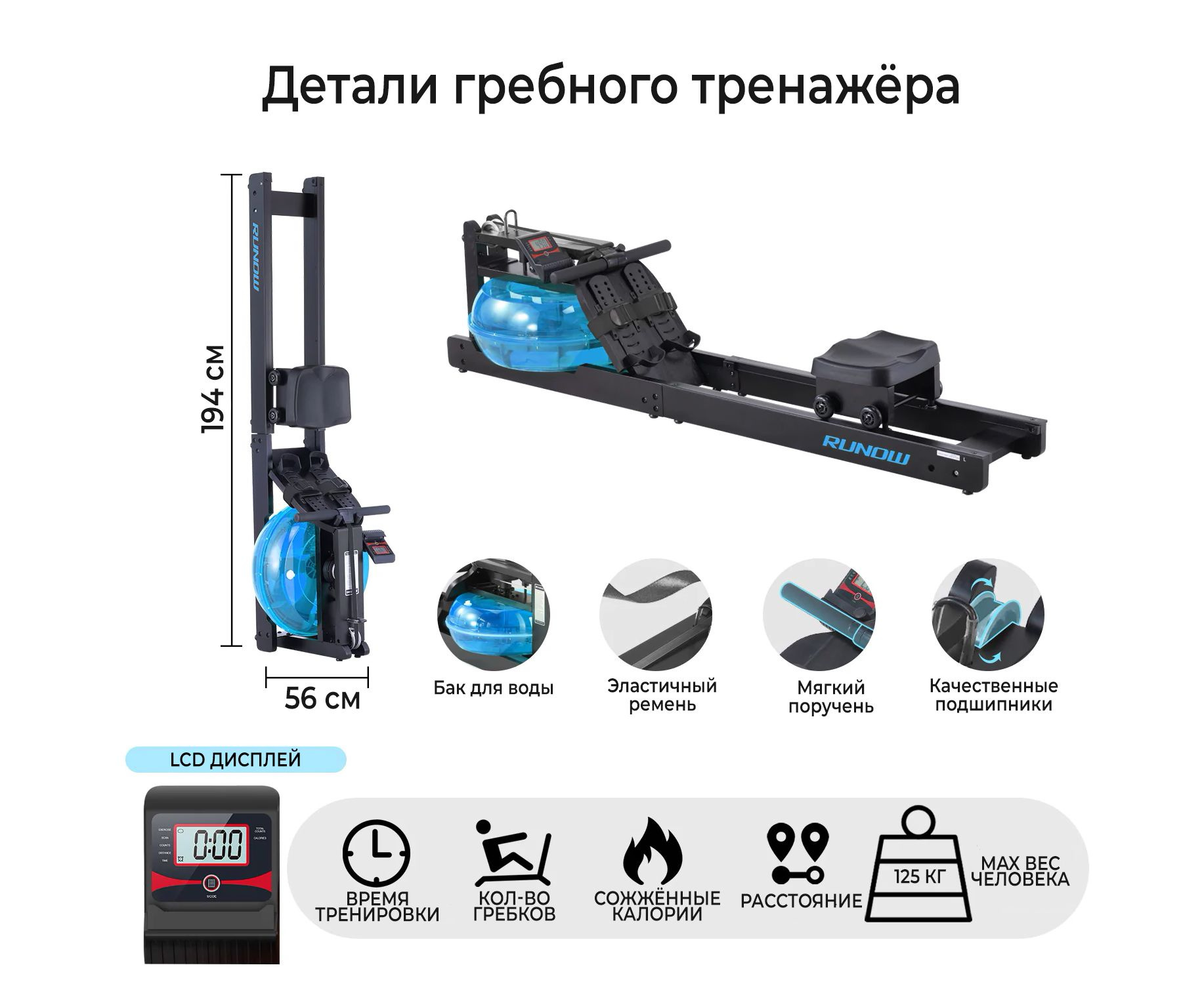 DFC Runow Black Wood система нагружения: водная