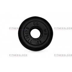 MB Barbell черный - 26 мм - 0.5 кг из каталога дисков для штанги с посадочным диаметром 26 мм.  в Нижнем Новгороде по цене 467 ₽