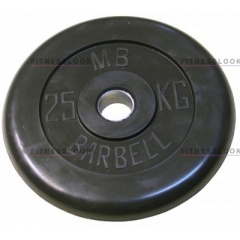 MB Barbell черный - 30 мм - 25 кг из каталога дисков для штанги с посадочным диаметром 30 мм.  в Нижнем Новгороде по цене 7428 ₽