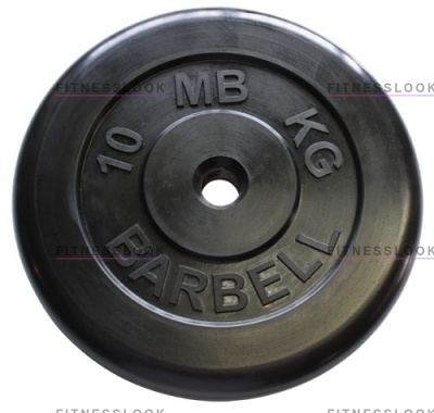 MB Barbell черный - 30 мм - 10 кг из каталога дисков, грифов, гантелей, штанг в Нижнем Новгороде по цене 4428 ₽