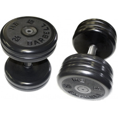 MB Barbell профессиональная 48 кг из каталога обрезиненных гантелей в Нижнем Новгороде по цене 22490 ₽