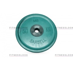 MB Barbell евро-классик зеленый - 50 мм - 10 кг из каталога дисков для штанги с посадочным диаметром 50 мм. в Нижнем Новгороде по цене 7990 ₽