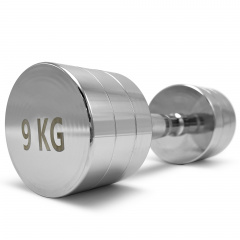 UnixFit PRO круглая 9 кг DBRND9PCE из каталога хромированных гантелей в Нижнем Новгороде по цене 4490 ₽