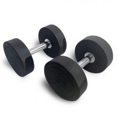 UnixFit PRO круглая 12,5 кг DBRND12_5PBK из каталога обрезиненных гантелей в Нижнем Новгороде по цене 4170 ₽
