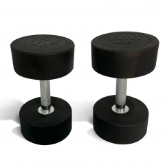 UnixFit PRO круглая 17,5 кг DBRND17_5PBK из каталога обрезиненных гантелей в Нижнем Новгороде по цене 5870 ₽
