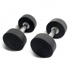 UnixFit PRO круглая 7,5 кг DBRND7_5PBK из каталога обрезиненных гантелей в Нижнем Новгороде по цене 2550 ₽