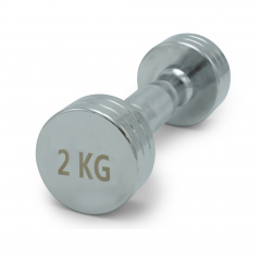 UnixFit PRO круглая 2 кг DBRND2PCE из каталога хромированных гантелей в Нижнем Новгороде по цене 1020 ₽