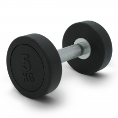 UnixFit PRO круглая 5 кг DBRND5PBK из каталога обрезиненных гантелей в Нижнем Новгороде по цене 1620 ₽