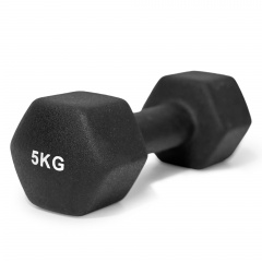 UnixFit 5 кг Black DBNEO5BK из каталога неопреновых  гантелей в Нижнем Новгороде по цене 2130 ₽