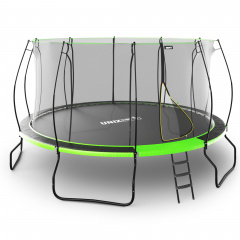 Батут с защитной сеткой Unix Line 14 ft UFO Green в Нижнем Новгороде по цене 41690 ₽