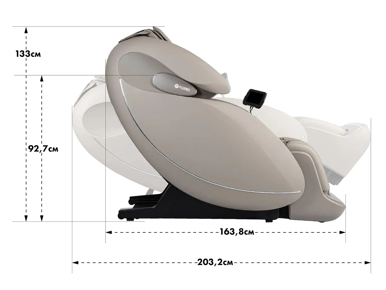 Fujimo Cyber Atlant 4D+ F707 Имбирь С массажем шеи