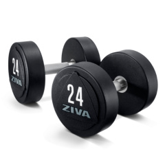 Ziva ZVO-DBPU-1643-GY 14 кг (пара) из каталога обрезиненных гантелей в Нижнем Новгороде по цене 34890 ₽