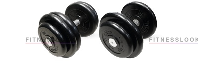 Обрезиненная гантель MB Barbell Tight Set  66 кг