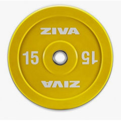 Ziva XP Competition Colored Rubber Bumper 15kg из каталога дисков для штанги с посадочным диаметром 50 мм. в Нижнем Новгороде по цене 16800 ₽