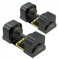 MX100 EVO, эргономичная прорезиненная рукоять, вес 5.9-45.4 кг, 2 шт ID185 в Нижнем Новгороде по цене 89500 ₽ в категории разборные (наборные) гантели MX Select