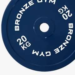 Bronze Gym для пауэрлифтинга синий 20 кг BGPLCL200 из каталога дисков (блинов) для штанг и гантелей в Нижнем Новгороде по цене 12070 ₽