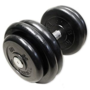 Обрезиненная гантель MB Barbell Tight Set 8.5 кг