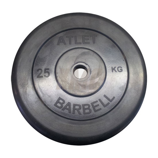 MB Barbell Atlet 51 мм - 25 кг из каталога дисков, грифов, гантелей, штанг в Нижнем Новгороде по цене 8066 ₽